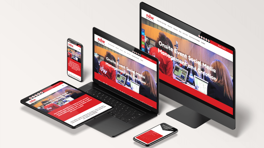 Now Media Background Image Mockup Design Devices ui design